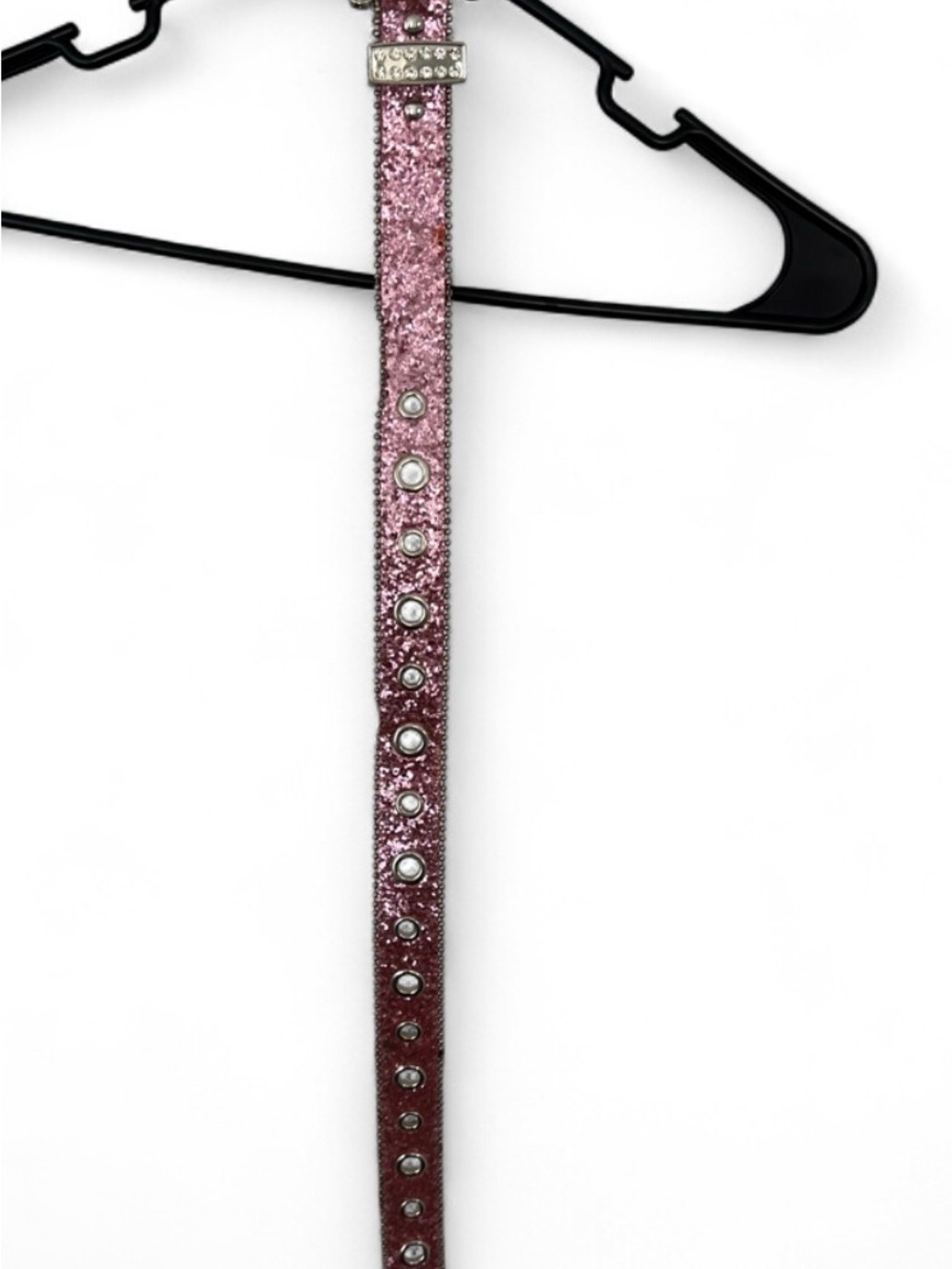 Pink Glitter Crystal Accent kids Belt
